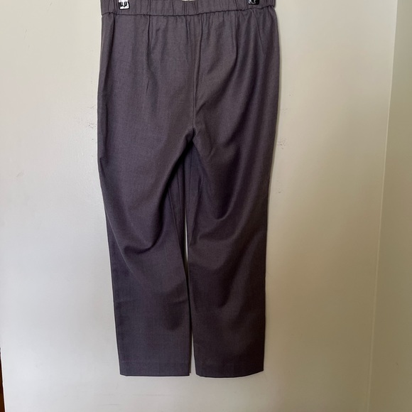 Theory Gray pull on elastic back pants 100% Virgin Wool size 4 - Picture 2 of 5
